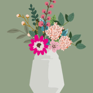 Ansichtkaart I vaas Hella Joyce