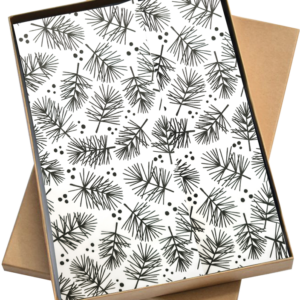 Vloeipapier - Pine Tree Twigs zwart (3st)