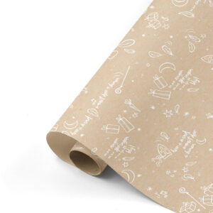 Inpakpapier I Sinterklaas kraft sing along 50x300cm