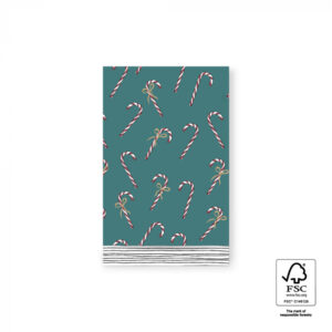 Inpakzakjes candy cane - M (5st)