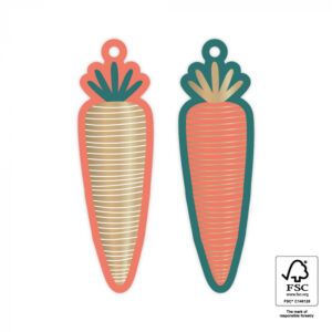 Gift tag I wortel (2st)