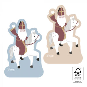 Stickers I Sinterklaas op paard (5st)