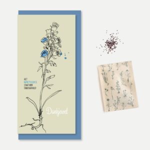 Wenskaart met zaden I Dankjewel