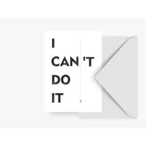 Kaart I I can do it