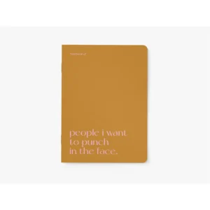 Notebook I People I want to punch in the face