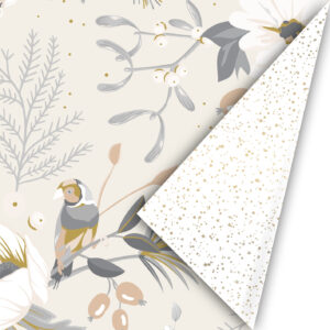 Inpakpapier I Vintage Christmas naturel 50x300cm