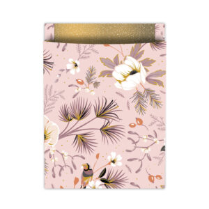 Inpakzakjes tropical garden roze - XL (5st)