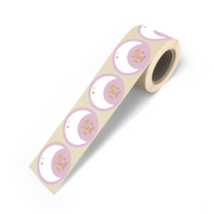 Sticker I Sint naametiket roze (10st)