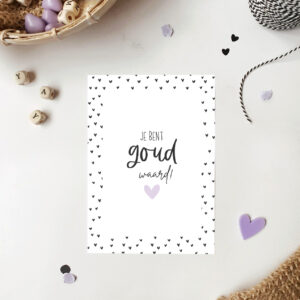 Kaart I Jij bent goud waard