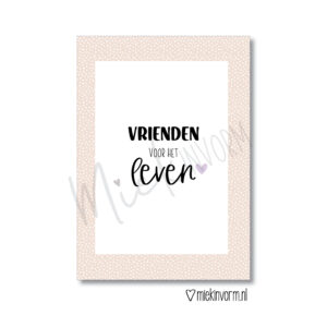 Kaart I Vrienden voor het leven