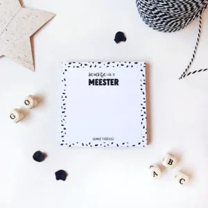 Post-it I Meester, geniet vandaag