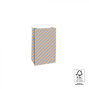 Blokzak peach stripes - M (2st)