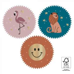 Stickers I ABC gold (10st)