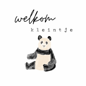 Mini kaartje I welkom kleintje