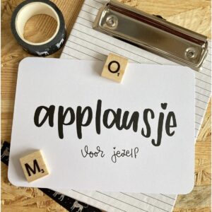 Ansichtkaart I Applausje, voor jezelf!