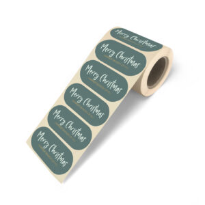 Stickers I Retro Christmas green (10st)