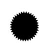 Stickers I Deco star mini zwart (10st) - Afbeelding 2