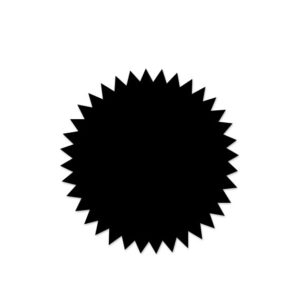 Stickers I Deco star zwart (10st)