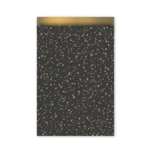 Inpakzakje twinkling start zwart goud I L (5st)