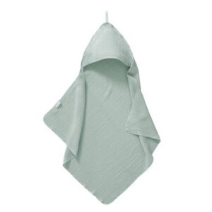 Cottonbaby l gepersonaliseerde badcape soft oudgroen
