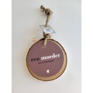 Houten hanger I Een moeder, om te koesteren