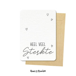 Ansichtkaart I Heel veel sterkte