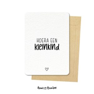 Ansichtkaart I Hoera een kleinkind
