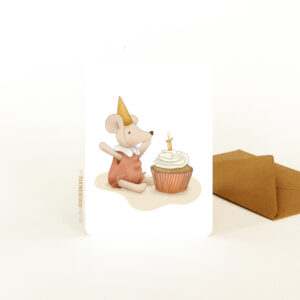 Ansichtkaart I Muisje meisje jarig