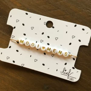 Armbandje set I mooi mens beige