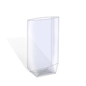Kruisbodem zakjes transparant 120 x 225mm (5st)