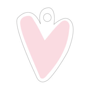 Cadeaulabel hartje voor jou (3st)