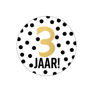 Stickers I 3 jaar (10st)