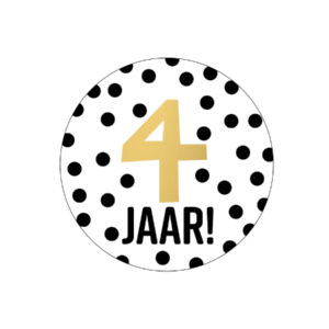 Stickers I 4 jaar (10st)