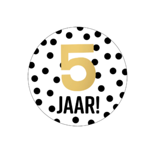 Stickers I 5 jaar (10st)