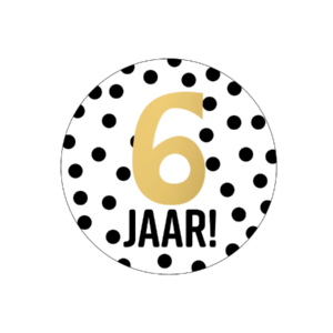 Stickers I 6 jaar (10st)