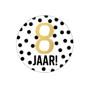 Stickers I 8 jaar (10st)