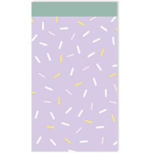 Inpakzakje sprinkles lilac I M (5st)