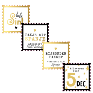 Stickers I Sinterklaas stempel postzegels (10st)