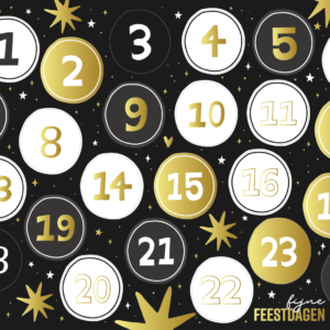 Stickervel I Advent kalender stickers (24st)