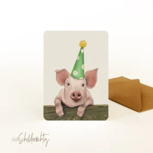 Ansichtkaart I Feestvarken