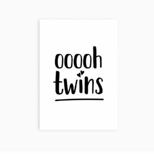 Ansichtkaart I Ooooh twins I Studio Hoeked