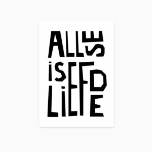 Ansichtkaart I Alles is liefde I Studio Hoeked