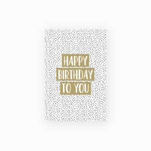 Mini kaart I Happy birthday I Studio Hoeked