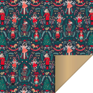 Inpakpapier I nutcracker gold 70x300cm