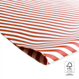 Vloeipapier - stripes red (3st)