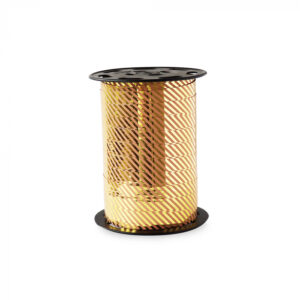 Krullint I stripes goud/pink (5m)