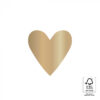 Stickers I mini hart goud (10 st)