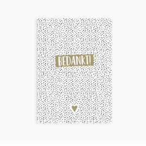 Ansichtkaart I Bedankt I Studio Hoeked
