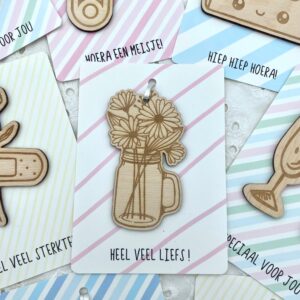 Houten kaart I Heel veel liefs