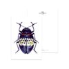 Ansichtkaart I Beetle blue